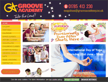 Tablet Screenshot of grooveacademy.co.uk